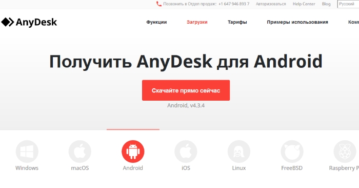 Site AnyDesk
