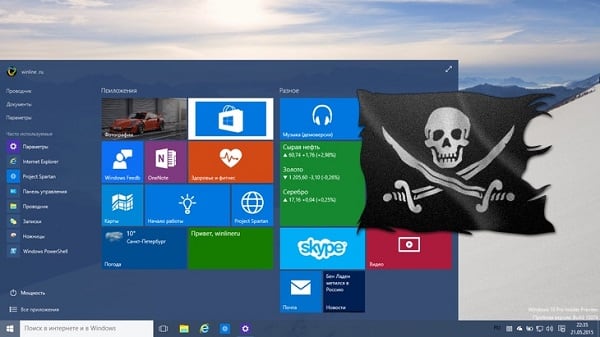Uma versão pirata do Windows pode causar a falha do Update Center.