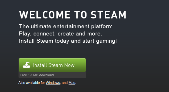 Reinstale o seu Steam