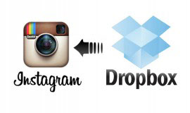 Fotos no Instagram a partir de um computador usando o Dropbox