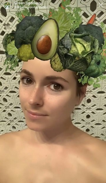 Instagram máscara de abacate e brócolis