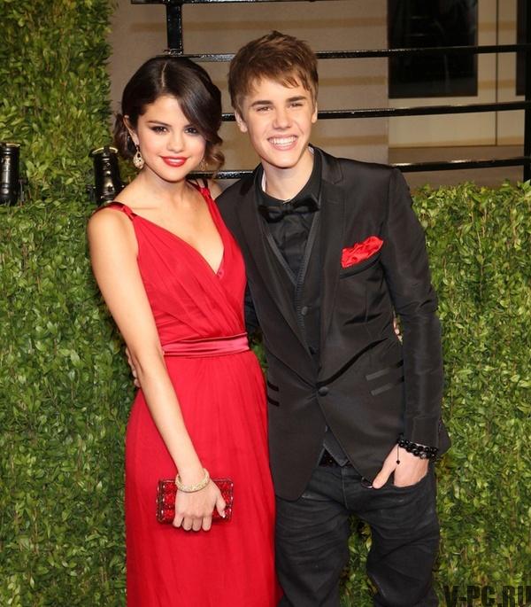 Foto de Selena e Bieber