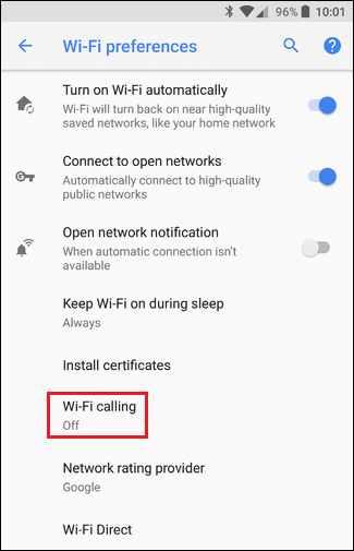 Wi-Fi chamando desligamento Honor