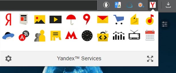 Serviços Yandex