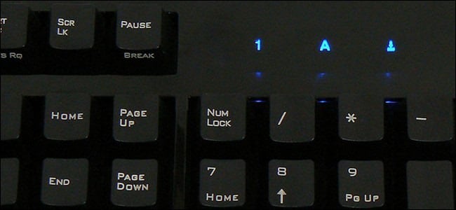 Num Lock no teclado