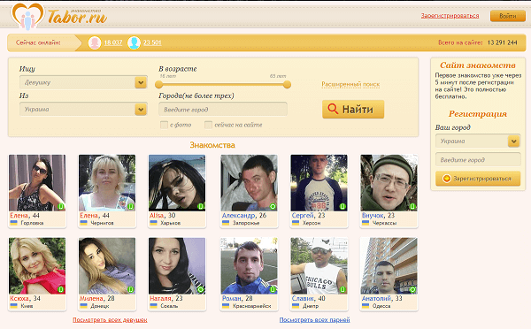 página principal tabor.ru