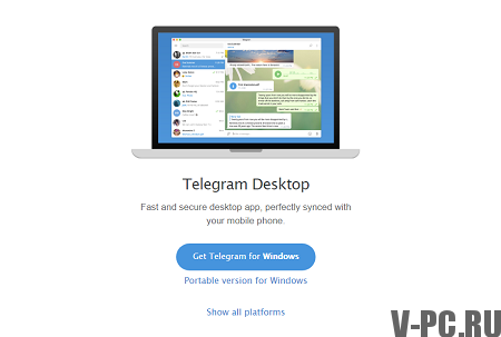 telegrama para desktop
