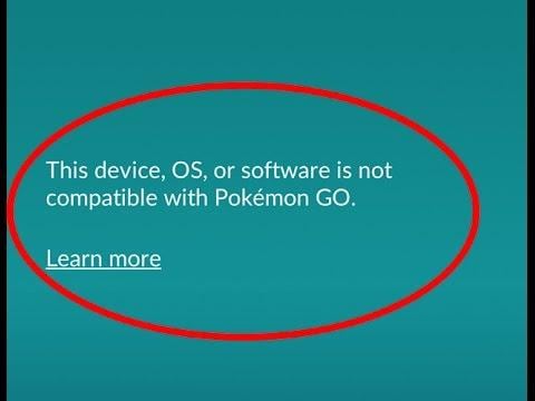 Captura de tela de um bug no Pokemon Go
